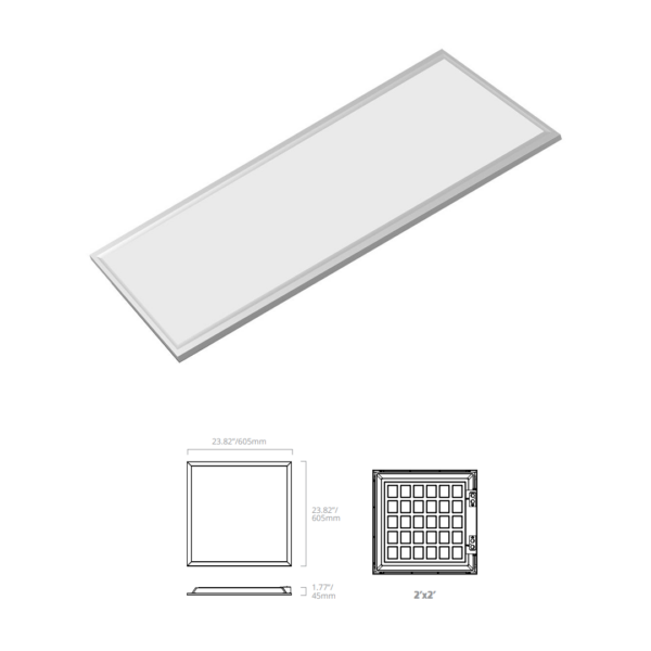 led backlit panel 2x2 replacement fixture by eiko