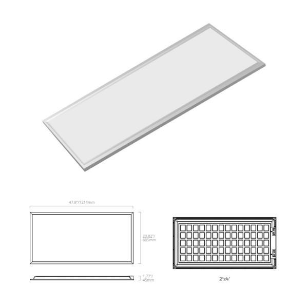 LED Backlit Panel Low Profile Replacement Fixture By EiKo - Image 3