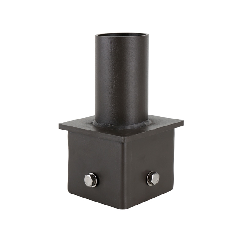 4-inch Square Pole Top 2-3/8-inch OD Tenon Adapter Dark Bronze