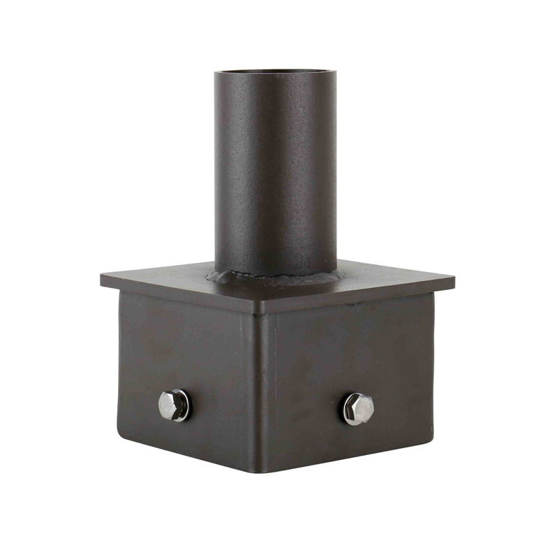 5-inch Square Pole Top 2-3/8-inch OD Tenon Adapter Dark Bronze