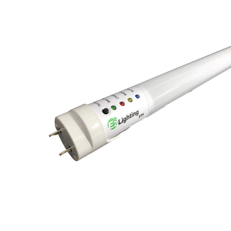 SMART SERIES - LED T8 Emergency Tube, 4-FT 18W (5-CCT) Type-B (Double-Ended) 90-min Battery at 6W Frosted PC Lens