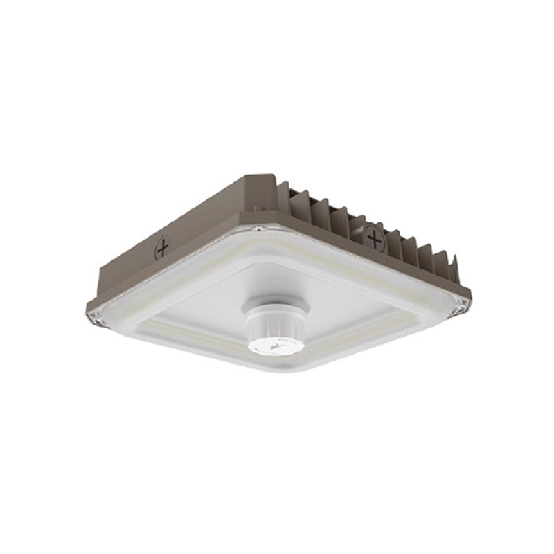 9 SERIES LED Tunable Canopy Light 80W Max Select 40W 60W 80W Select 3500K 4000K 5000K Dark Bronze Frosted PC Lens