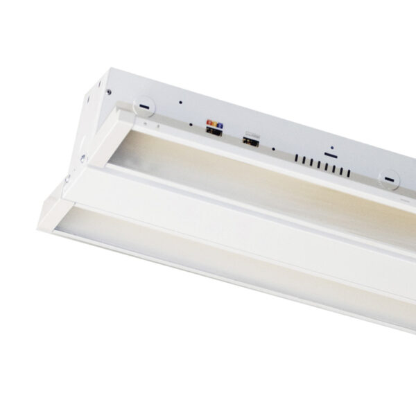 TRILUM FOLDABLE LED Linear High Bay 2-FT 135W Max 3-WATT + 3-CCT White Frosted PC Lens