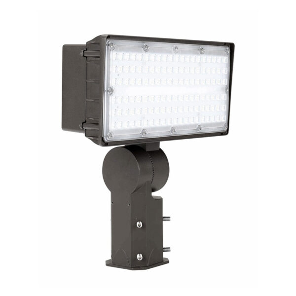 MFD08 SERIES LED Flood Light 100W Dark Bronze Clear PC Lens