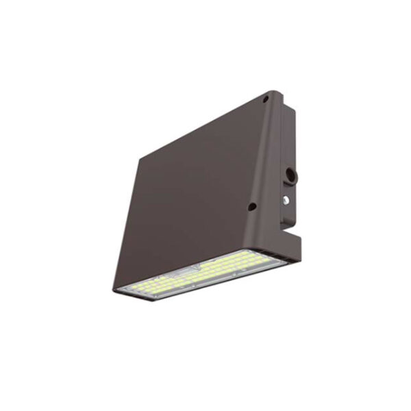 MWP15 SERIES LED Slim Full Cutoff Wall Pack 100W Non-Dimmable Dark Bronze Clear PC Lens