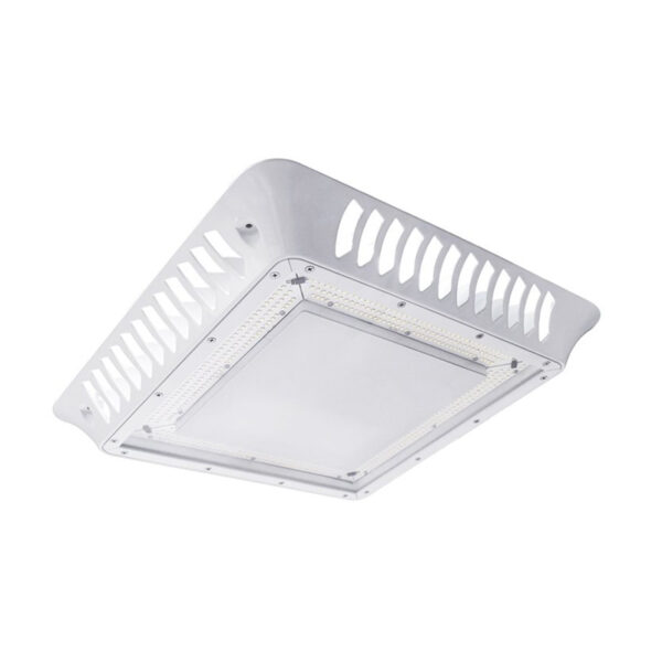 WSD SERIES LED Slim Gas Station Canopy Light 150W White Clear Tempered Glass Lens