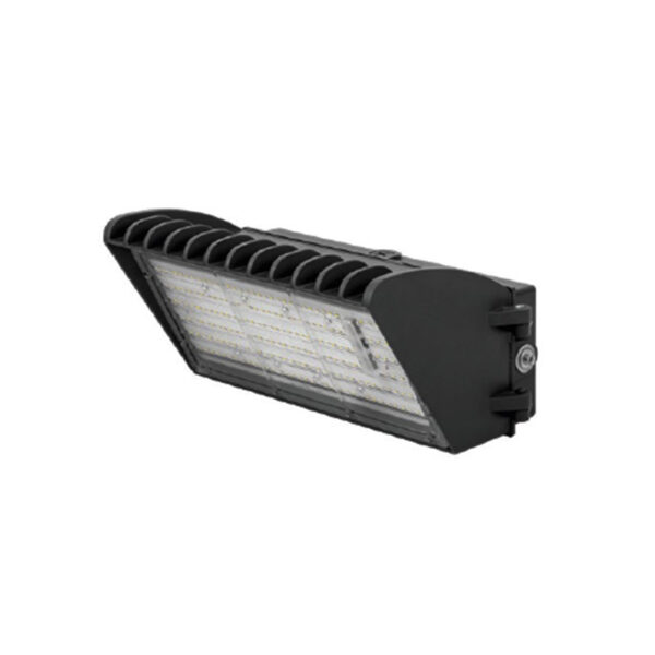 WSD SERIES LED Semi Cutoff Wall Pack 100W Dark Bronze Clear PC Lens