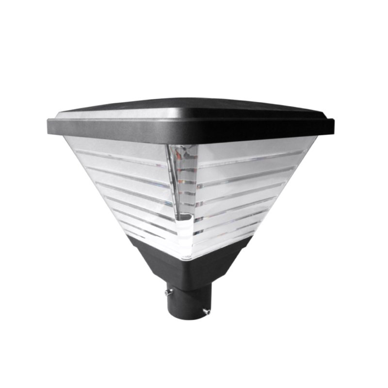 WSD SERIES LED Square Post Top Light 60W Dark Bronze Prismatic Semi Frosted PC Lens