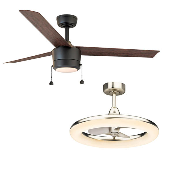Ceiling fans for lighting solutions 