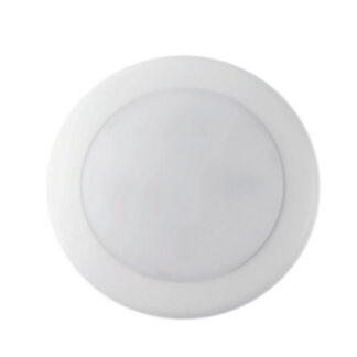 FLK, 6'' Disk Downlight-Flush Mount Ceiling Light Fixture, 120VAC, Triac Dimming , 15W, 2700K/3000K/3500K/4000K/5000K 5CCT Adjustable, 82lm/W, CRI>90, White finish