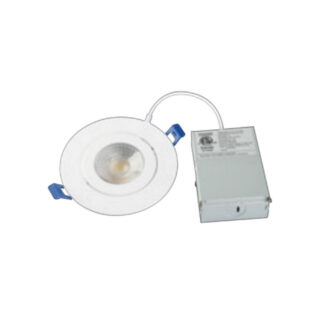FLK, 6in. Gimbal Downlight, 12 Watts 1000 Lumens, 2700K-5000K Selectable