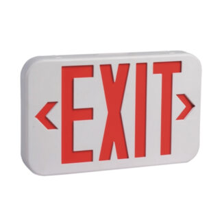 FLK, Double Face Exit Sign + Emergency Battery Backup
