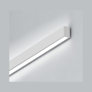 FLK, ZETA 1 SERIES - LED 1.3-inch Architectural Linears, 8-FT, 80W, 100% Down Light Module, White or Black, Frosted Acrylic Diffuser, 120-277V*